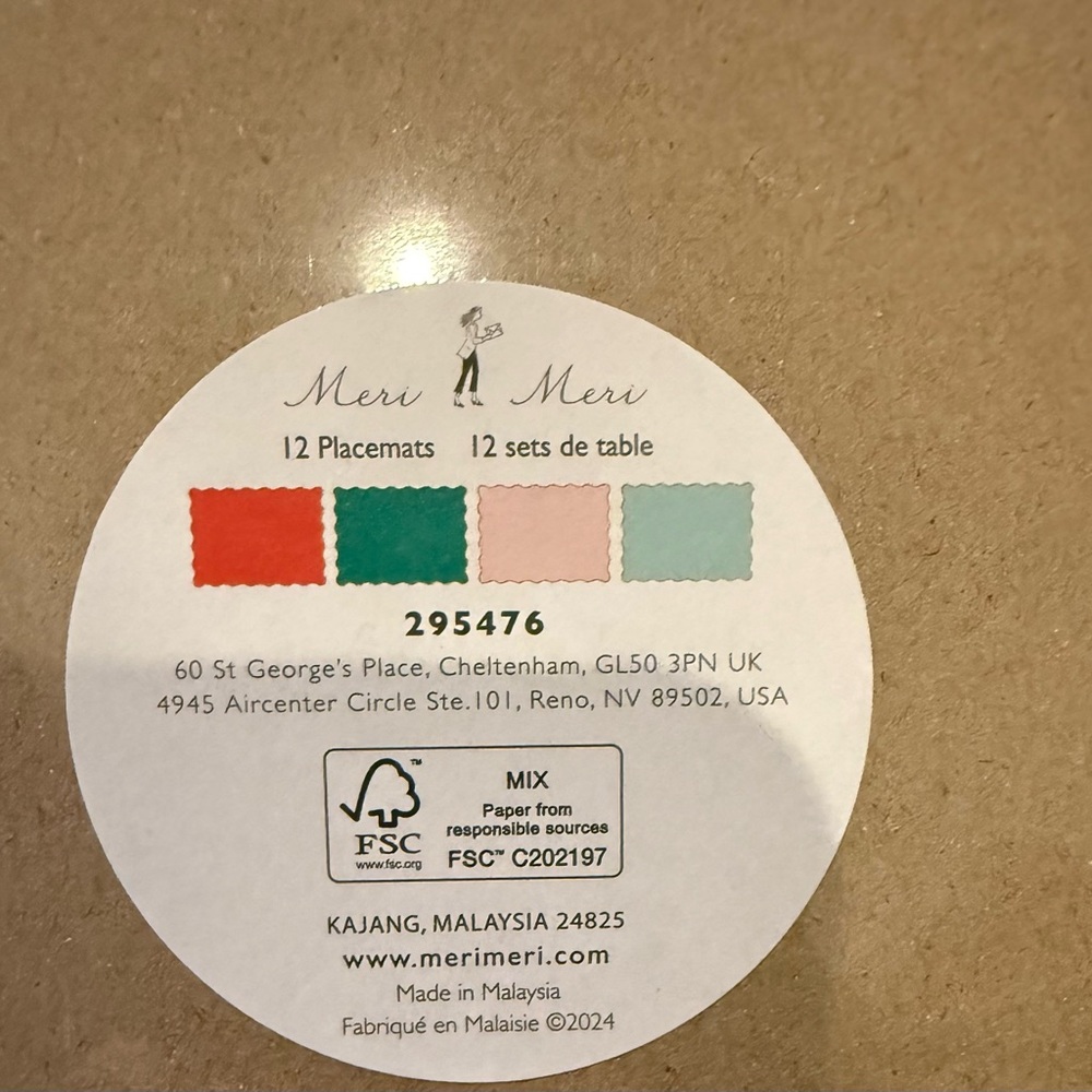 Pretty “Tis The Season” Paper Placemats- 12 Assorted- NWT - Picture 3 of 3